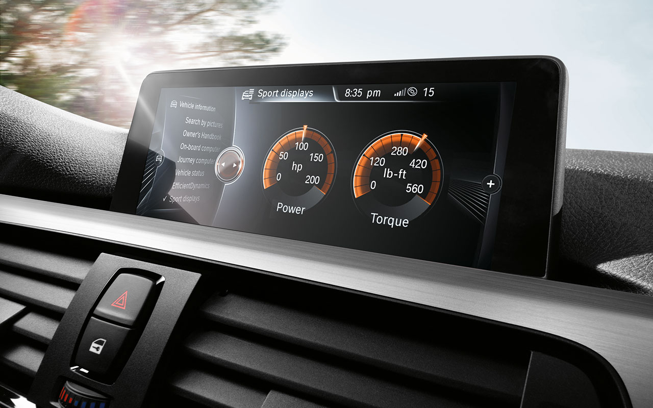 BMW 3 Series 320 i Xdrive Sedan interior touch screen display