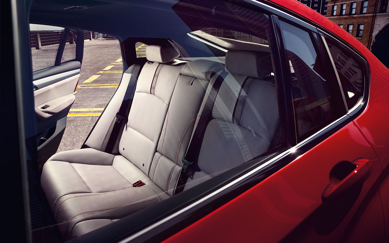 BMW X4 xDrive28i interior rear seat view