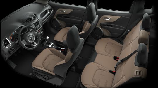 Jeep Renegade Sport 4x4 interior whole seat view