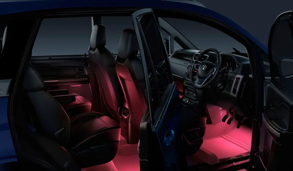 Tata Hexa XT interior whole seat view