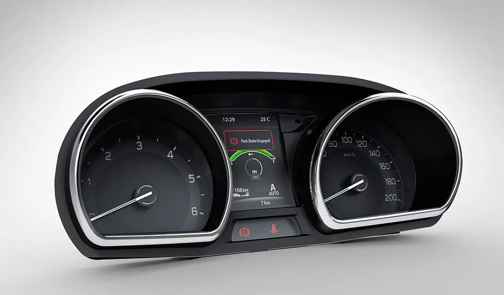 Tata Hexa XT speedometer view